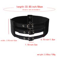 Ig Style Retro Geometric Pu Leather Alloy Elastic Band Women's Corset Belts main image 2