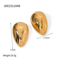 1 Pair IG Style Geometric 304 Stainless Steel 18K Gold Plated Ear Studs main image 2