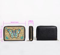 Women's Butterfly Pu Leather Side Zipper Wallets main image 2