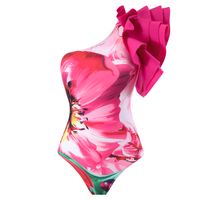 Women's Elegant Flower 2 Pieces Set One Piece Swimwear main image 3
