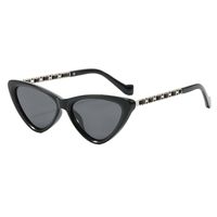 Ig Style Simple Style Solid Color Resin Cat Eye Full Frame Women's Sunglasses main image 3
