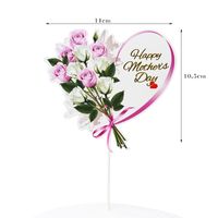 Mother's Day Sweet Letter Heart Shape Flower Paper Casual Daily Party Decorative Props main image 5