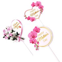 Mother's Day Sweet Letter Heart Shape Flower Paper Casual Daily Party Decorative Props main image 1
