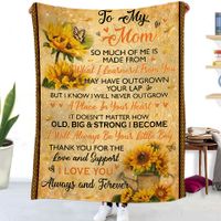 Casual Vacation Letter Flannel Fabric Cover Blanket Cover Blanket Artificial Decorations main image 4