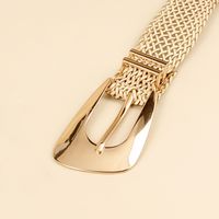 Vacation Simple Style Geometric Straw Buckle Women's Woven Belts main image 3