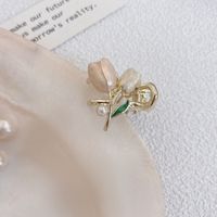 Women's Sweet Flower Alloy Plating Inlay Artificial Pearls Hair Claws sku image 2