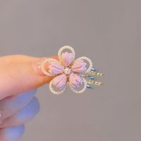 Women's Sweet Flower Alloy Plating Inlay Artificial Pearls Hair Claws main image 5