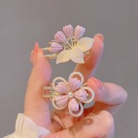 Women's Sweet Flower Alloy Plating Inlay Artificial Pearls Hair Claws main image 1