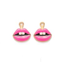 10 Pcs/package Ig Style Simple Style Lipstick Lips Alloy Enamel Inlay Jewelry Accessories sku image 2