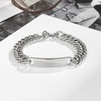 Hip-hop U Shape Titanium Steel Polishing Bracelets main image 4