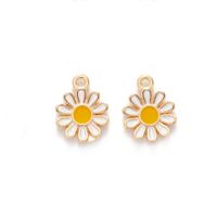 10 Pcs/package Sweet Daisy Alloy Enamel Jewelry Accessories main image 5
