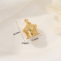 1 Piece Simple Style Geometric Copper Plating Inlay Pendant Jewelry Accessories sku image 2
