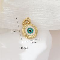 1 Piece Simple Style Sun Devil's Eye Moon Copper Plating Inlay Jewelry Accessories sku image 1