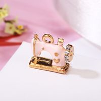 10 Pcs/package Simple Style Sewing Machine Alloy Enamel Inlay Jewelry Accessories main image 3