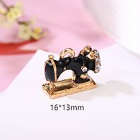 10 Pcs/package Simple Style Sewing Machine Alloy Enamel Inlay Jewelry Accessories main image 2