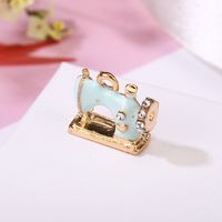 10 Pcs/package Simple Style Sewing Machine Alloy Enamel Inlay Jewelry Accessories sku image 2
