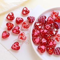 1 Piece 19 * 20mm Glass Heart Shape Beads main image 3