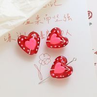 1 Piece 19 * 20mm Glass Heart Shape Beads sku image 2