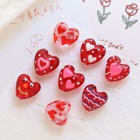 1 Piece 19 * 20mm Glass Heart Shape Beads main image 5