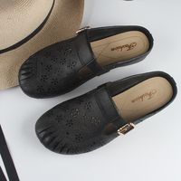 Women's Casual Solid Color Round Toe Fashion Sandals sku image 1