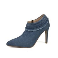 Women's British Style Solid Color Point Toe Pumps main image 3