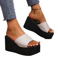 Women's Casual Multicolor Point Toe High Heel Slippers main image 3