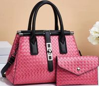 Women's Medium Pu Leather Solid Color Vintage Style Classic Style Square Zipper Tote Bag sku image 3