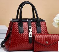 Women's Medium Pu Leather Solid Color Vintage Style Classic Style Square Zipper Tote Bag sku image 8
