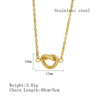 Elegant Einfacher Stil Geometrisch Rostfreier Stahl Überzug 18 Karat Vergoldet Halskette main image 2