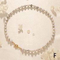 Ig-stil Vintage-stil Geometrisch Stein Perlen Überzug 18 Karat Vergoldet Unisex Halskette sku image 6