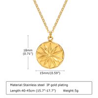 Stainless Steel Simple Style Flower Butterfly Pendant Necklace sku image 10