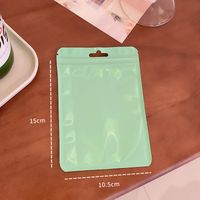Casual Solid Color Plastic Jewelry Packaging Bags sku image 4