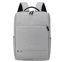 Men's Solid Color Oxford Cloth Zipper Functional Backpack Laptop Backpack main image 1