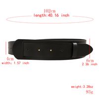 Classic Style Solid Color Pu Leather Women's Leather Belts main image 2