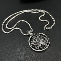 Retro Human Face Stainless Steel Plating Men's Pendant Necklace main image 4