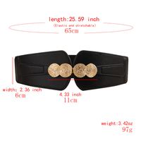 Elegant Geometric Pu Leather Alloy Women's Leather Belts main image 2