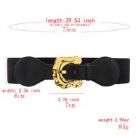 Elegant Geometric Pu Leather Alloy Women's Leather Belts main image 2