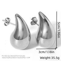 1 Pair Casual Solid Color Plating 304 Stainless Steel 18K Gold Plated Ear Studs sku image 7
