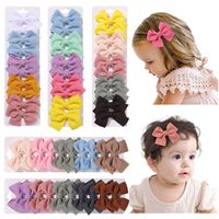 Girl's Cute Solid Color Bow Knot Polyester Hair Clip main image 1