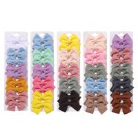 Girl's Cute Solid Color Bow Knot Polyester Hair Clip main image 3