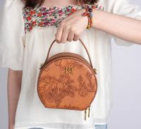 Women's Medium Pu Leather Color Block Vintage Style Classic Style Shell Zipper Shoulder Bag main image 1