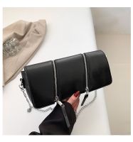 Women's Small Pu Leather Solid Color Classic Style Square Magnetic Buckle Shoulder Bag sku image 2