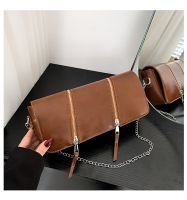 Women's Small Pu Leather Solid Color Classic Style Square Magnetic Buckle Shoulder Bag sku image 3