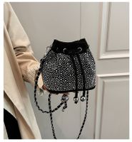Women's Small Pu Leather Solid Color Elegant Bucket String Bucket Bag sku image 5