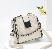 Women's Small Pu Leather Solid Color Vintage Style Classic Style Bucket Zipper Shoulder Bag main image 1