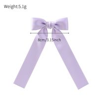 Girl's Sweet Bow Knot Cotton Polyester Tassel Hair Clip main image 2