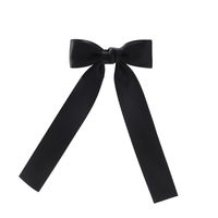 Girl's Sweet Bow Knot Cotton Polyester Tassel Hair Clip sku image 3