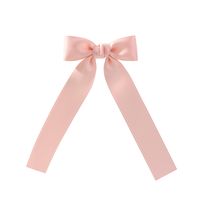 Girl's Sweet Bow Knot Cotton Polyester Tassel Hair Clip sku image 4