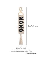 Einfacher Stil Brief Baumwolle Stricken Quaste Valentinstag Taschenanhänger sku image 4