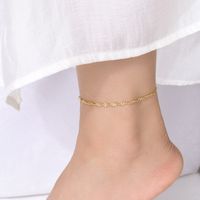 IG Style Vacation Geometric 201 Stainless Steel Plating 18K Gold Plated Women's Anklet main image 1
